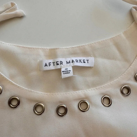 After Market- Blouse-Ribbon- Romantic-Fairy-Renaissance- Sheer- Women's- S - Picture 6 of 16